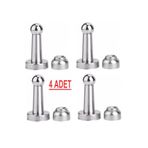 almital mobilya aksesuarları furniture accessories 4 ADET 8 Cm Güçlü Mıknatıslı Kapı Tamponu Saten, Kapı Stoperi