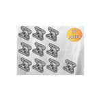almital mobilya aksesuarları furniture accessories METALİ-PLASTİK DERECELİ KÖŞE BAĞLANTI ŞEFFAF(KELEBEK ÇEKTİRME) - 10 Adet