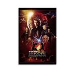 ALMLWIAJ Star Wars Episode III – Revenge of The SithMovie Poster Dekorasyon Posteri Korku Romantik Dekorasyon Ev Duvar Sanatı Kanvas Tablo Yağlıboya Resim 20x30 inç (50x75 cm) Çerçevesiz-stil-35