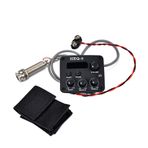 Alnicov Gitar Pikap Manuel Oto EQ Tuner Gitar Ekolayzer için Preamp