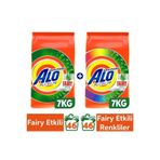 Alo Platinum 14 Kg Fairy Etkili Beyazlar-renkliler Aquapudra Toz Deterjan (7X2)
