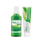 Aloe Dent Mucize Aloevera ile Ekstra Beyazlatıcı Diş Macunu - 100 ml ve Aloe Dent Alkolsüz ve Florürsüz Ağız Kokusu Önleyici Doğal Ağız Bakım Suyu - 250 ml
