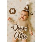 aloha concept Dişim Çıktı 5 Parça Şapkalı Diş Buğdayı Doğum Günü Partisi Yarım Yaş 6 Aylık Ilk Bebek Fotoğraf Çeki