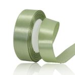 ALOHOVME Adaçayı Yeşili Saten Kurdele 25 mm x 23 Metre, El Sanatları, Hediye Paketleme, Düğün Buketi, Çiçek Aranjmanı, Saç Yayları, Balonlar, Pasta Dekorasyonu ve Kendin Yap Dikiş Projeleri için Düz Renk Kumaş