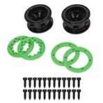 Alomejor 2 Takım RC Lastikleri Off Road Araç Altıgen Hub ZD Yarış 10 1/10 RC Araba