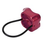 Alomejor Atc Kompakt Çift Halat Deliği Çok Amaçlı Yüksek Mukavemetli Emniyet Kemeri ve Mağara Uzantısı Şarap Kırmızısı İniş Aleti