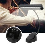 Alomejor Ayarlanabilir Boyunlu Klipsli Müzik Standı Işık Müzik Standlarında Profesyonel Kullanım Için Şarj Edilebilir LED Masa Lambası Piyano Masaları