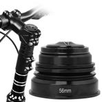 Alomejor Bisiklet Ön Çatal Kök Kulaklığın Değiştirilmesi Pas Önleyici Bisiklet Kulaklığına Uyum Sağlar Toz Ve Suyu Uzak Tutar (Siyah 44/56MM)