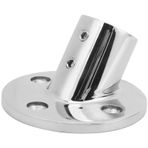 Alomejor Deniz Teknesi El Raylı Montaj 316 Paslanmaz Çelik 60 Derece Korkuluk Montaj Yuvarlak Boru Tabanı Deniz Yat için (22 mm)