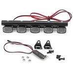 Alomejor Evrensel kare tavan lambası Tip 5 LED, 3 kanallı kontrol şalterli, 1/10 RC Car RC Car LED ışık şeridi için