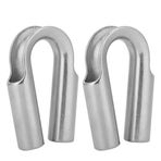 Alomejor Halat Yüksük Paslanmaz Çelik Boru Yüksük 6 mm 7 mm 8 mm 10 mm 12 mm 15 mm 18 mm 20 mm 22 mm 24 mm Halat için (7 mm-2 adet)