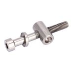 Alomejor M5x30/35/40mm Bisiklet Seatpost Vida Titanyum Alaşım Seat Post Cıvata Seatpost Bisiklet Döngüsü Cıvataları Bisiklet için Yuvarlak Başlı Vida Yedek Aksesuar(titanyum rengi, M5x40)