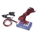 Alomejor RC Araba Işık Kiti 12 LED Simülasyon Işığı Akıllı Sistem Flaş Aydınlatma RC 1/10 1/8 Ölçek Modelleri RC Araba Tankı