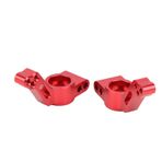 Alomejor RC arka tekerlek göbeği taşıyıcı, RC direksiyon blokları Caster RC Car Upgrade Parts RC aks kolu RC alüminyum alaşım 2WD 1/10 RC Car(kırmızı) için