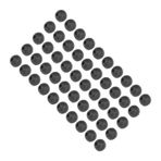 Alomejor Sazan balıkçılığı Rig Beads, Rubber Shock Beads silikon malzeme olta, kamışın ve vücut başını korumak için (siyah)