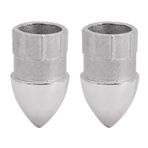Alomejor Tekne için 2 adet Yat Borusu Bağlantısı Paslanmaz Çelik Yuvarlak Boru Kapağı (22 mm)