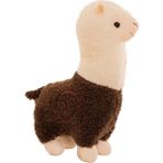 Aloneling Alpaka Bebek Peluş Oyuncak Kız Bez Bebek Çocuk Oyuncak Bebek Çim Çamur At Uyku Yastığı (Yurt Dışından) - Kahverengi - Beyaz