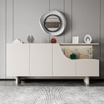 Alonex Home 180 cm Line Konsol, Modüler Konsol, Ekonomik Konsol, Tv Konsolu - Gri