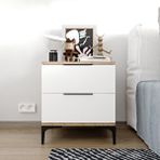Alonex Home Aden 2 Çekmeceli Beyaz Komodin