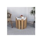 ALONEX HOME Azra Sepet-beyaz Zigon Sehpa Yan Sehpa 3'lü Sehpa, Ekonomik Sehpa, Dekoratif Sehpa, Modern Sehpa