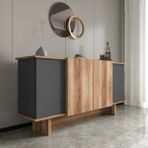 Alonex Home Dıana 180 Cm Konsol , Cevız- Antrasıt Konsol