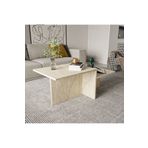 ALONEX HOME Diana Mermer Desenli Orta Sehpa Dianaortasehpa, Ekonomik Sehpa, Modern Sehpa, Traverten Sehpa