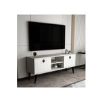 ALONEX HOME Kaya Ay Taşı Tv Ünitesi 140 Cm Modüler Tv Ünitesi, Ekonomik Tv Sehpası, Modern Tv Ünitesi