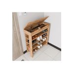 ALONEX HOME Royal Ayakkabılık , 4 Bölmeli , Saklama Gözlü , Atlantik Çam Ayakkabılık, Ekonomik Ayakkabılık