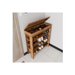 ALONEX HOME Royal Ayakkabılık , 4 Bölmeli , Saklama Gözlü , Ceviz Ayakkabılık, Ekonomik Ayakkabılık