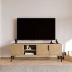 Alonex Tarz (Full YUNUS)150 cm Tv Ünitesi Tv Sehpası Raflı Tv Ünitesi Konsol - Kahverengi