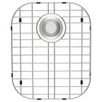 Alonsoo Mutfak Evyesi için Lavabo Koruyucuları Paslanmaz Çelik Evye Izgarası, Lavabonun altı için Lavabo Rafı 16.14 "L × 13" W Arka Tahliye ile Lavabo Alt Izgarası 1 Paket
