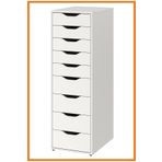 Alony Home Alex Çekmece Ünitesi Keson 36 X 116 Cm Beyaz
