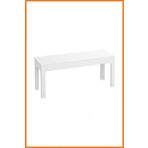 Alony Home Bank Ahşap Yemek Odası Mutfak Oturma Odası Bahçe Balkon 36x105x45 Beyaz