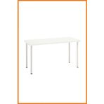 Alony Home Çalışma Masası Çelik Boru Ayaklı Mdf Panel Bilgisayar Çizim Laptop Ders Ofis 60x73x140 Beyaz