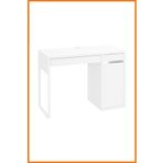 Alony Home Çalışma Masası Dolaplı Çekmeceli Sunta Panel Bilgisayar Laptop Ders Ofis Çizim 105x75x50 Beyaz