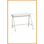 Alony Home Çalışma Masası Yüksekliği Ayarlanabilir Çelik İskeletli Sunta Panel Bilgisayar Ders 100x115x60 Beyaz
