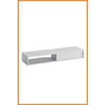 Alony Home Duvar Rafı Bölmeli Ayaksız Kitaplık Resimlik Çerçevelik Saksılık Çiçeklik 117x32 Cm Gri