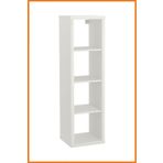 Alony Home Duvar Rafı Mdf Sunta Arka Tarafı Açık Yatay Dikey Kitaplık Çerçevelik Saksılık 42x147x39 Beyaz