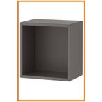 Alony Home Eket Raf Ünitesi Tek Bölmeli 35 X 25 X 35 Cm Koyu Gri