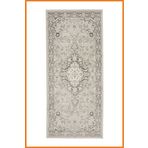 Alony Home Halı Yolluk Çiçek Desenli Kaymaz Taban Makine Dokuması Mutfak Kolay Temizlenir 80x180 Bej