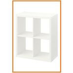Alony Home Kallax Açık Raf Ünitesi 4 Bölmeli 77 X 77 Cm Beyaz