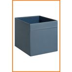 Alony Home Kutu Kulplu Katlanabilir Polyester Kumaş Kaplama Saklama Eşya Oyuncak 33x33x38 Mavi