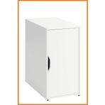 Alony Home Ofis Dolabı Kapaklı Iç Raflı Kitaplık Dosyalık Depolama 70x36x58 Cm Beyaz