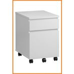 Alony Home Ofis Dolabı Tekerlekli 2 Çekmeceli Dosyalık Kitaplık Keson 59x42x51 Cm Beyaz