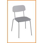 Alony Home Sandalye Çelik İskeletli Döşemeli Mutfak Yemek Odası Çalışma Odası Ofis Cafe 49x76x52 Gri