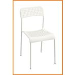 Alony Home Sandalye Metal Ayaklı Plastik Gövdeli Mutfak Yemek Bahçe Balkon Ofis Cafe Teras 39x77x47 Beyaz