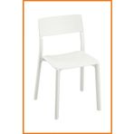 Alony Home Sandalye Plastik Mutfak Bahçe Balkon Yemek Odası Çalışma Odası Cafe Teras 50x76x46 Beyaz