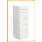 Alony Home Şifonyer Açılır Kapak 6 Çekmeceli Yatak Odası Depolama Dayanıklı 123x48x40 Cm Beyaz