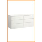 Alony Home Şifonyer Çekmeceli Yatak Odası Rahat Kullanım 160x78x48 Cm Beyaz