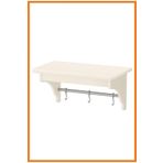 Alony Home Tornviken Mutfak Duvar Rafı Kırık 50 Cm Beyaz